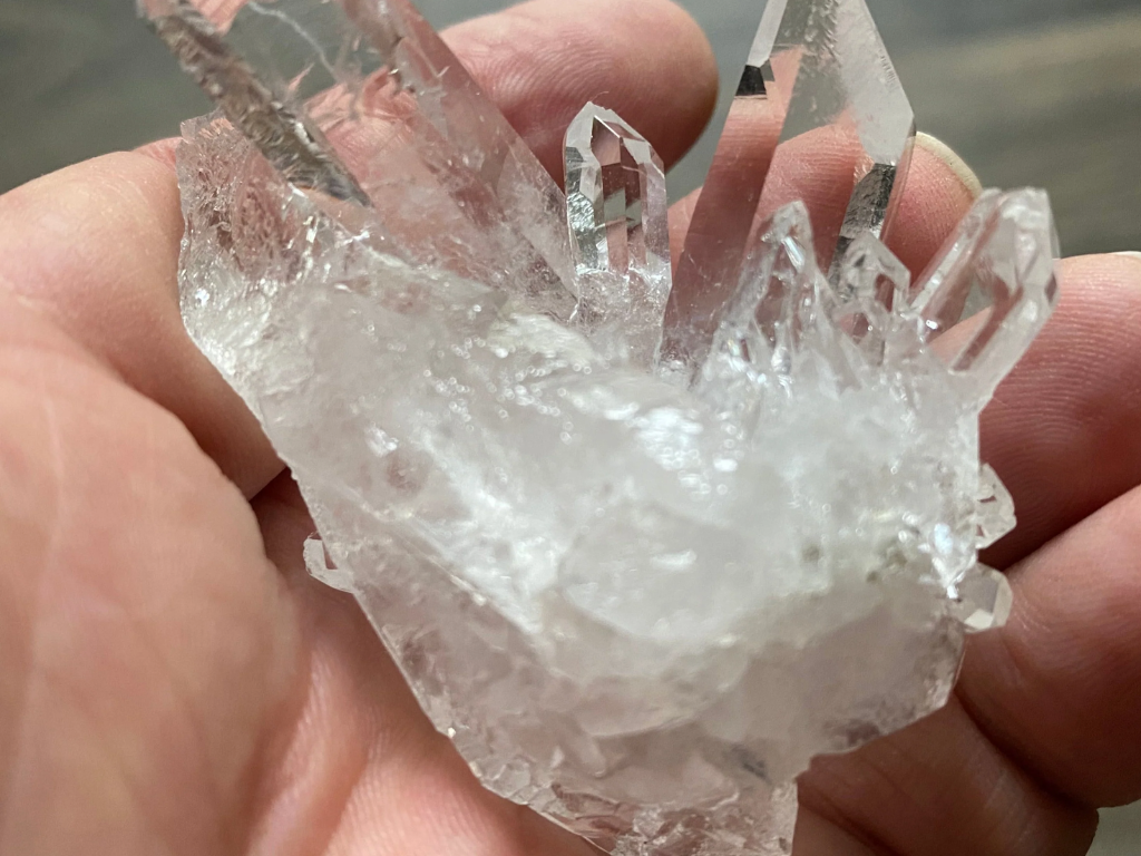 Clear DT Quartz Crystals Unite In Magnificent Clear Quartz Crystal Cluster