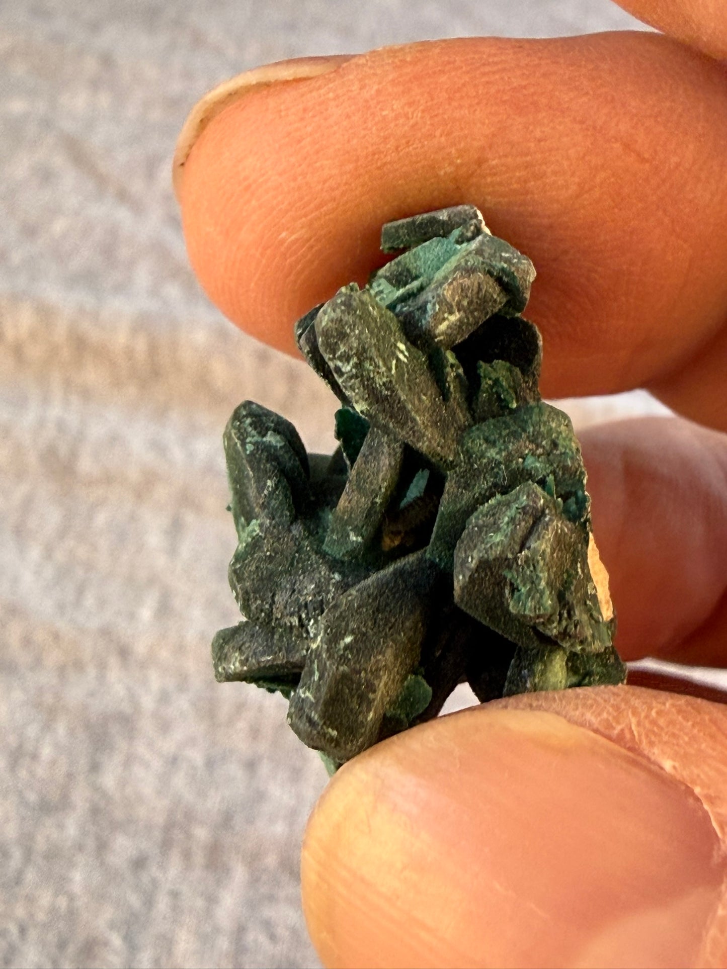 Velvet Chatoyant Malachite after Azurite #007