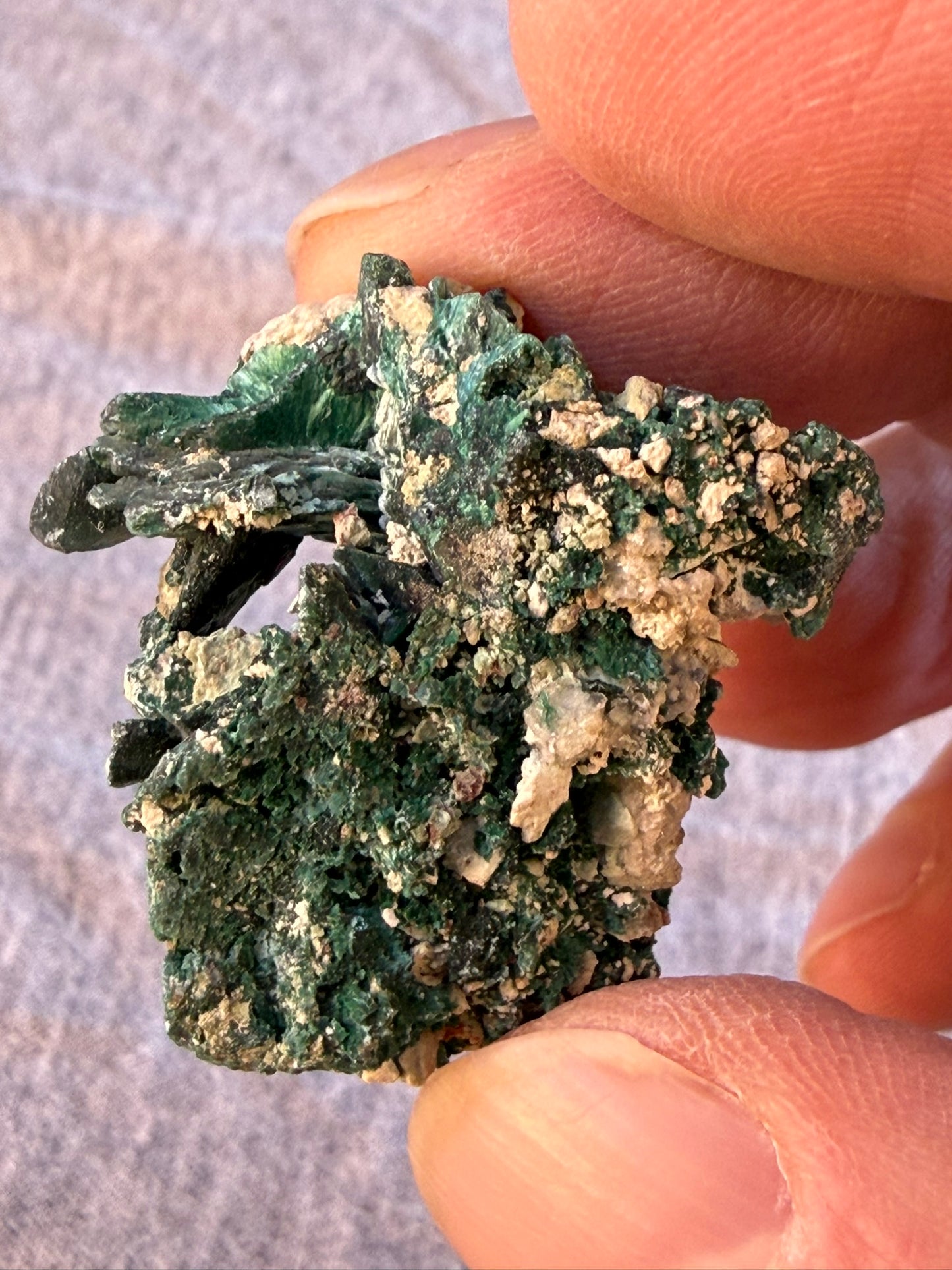 Boxy Malachite Pseudomorph after Azurite #008
