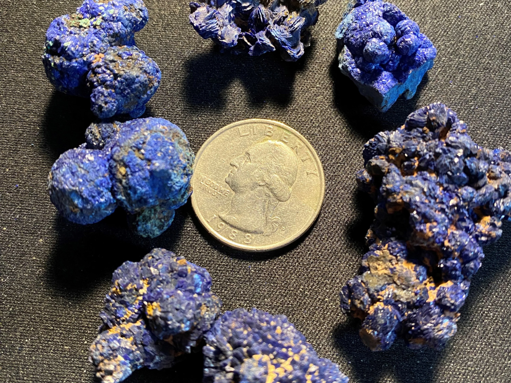 Small Azurite Crystal Clusters – 10 gram bag