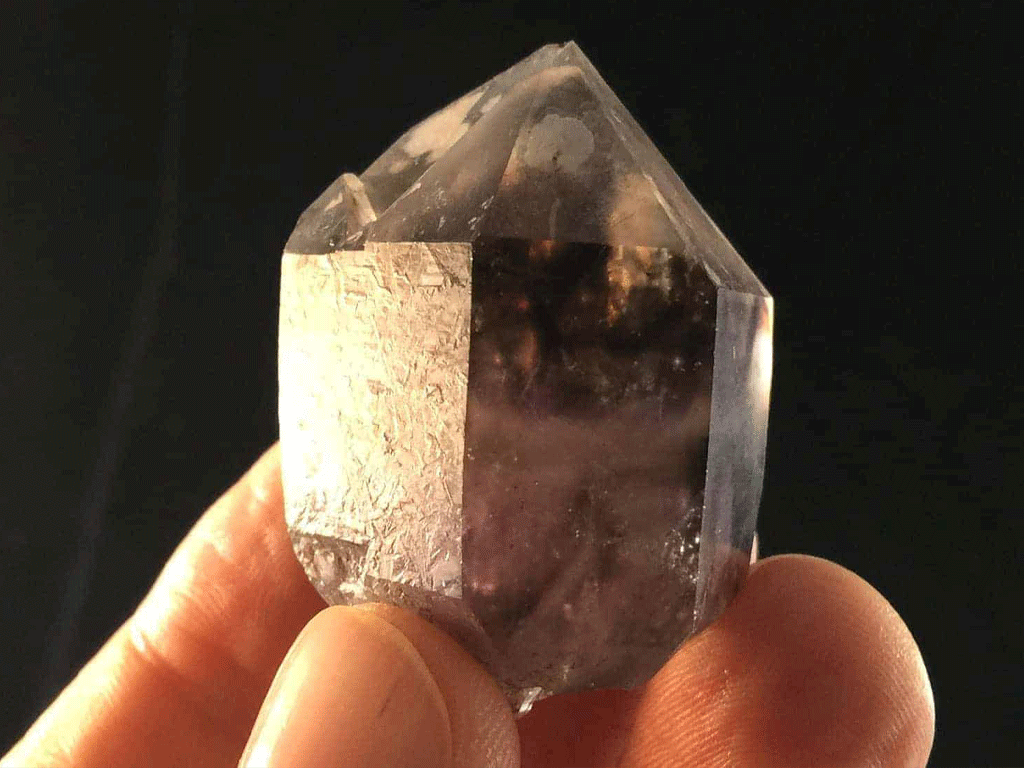 Brandberg Amethyst Smoky Skeletal Single Point 004