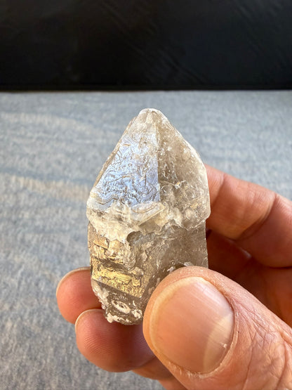 Elestial Smoky Quartz with Biotite #003 Brazil