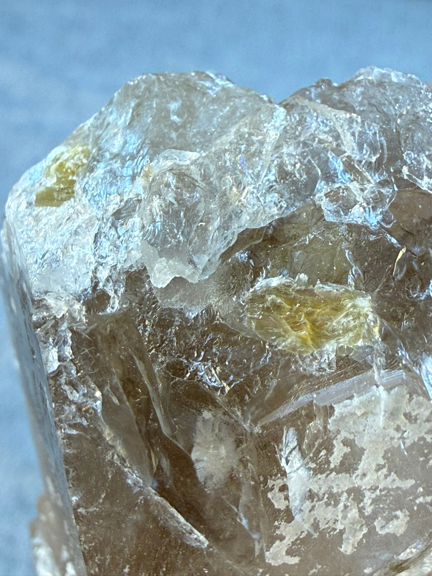 Elestial Smoky Quartz with Biotite #003 Brazil