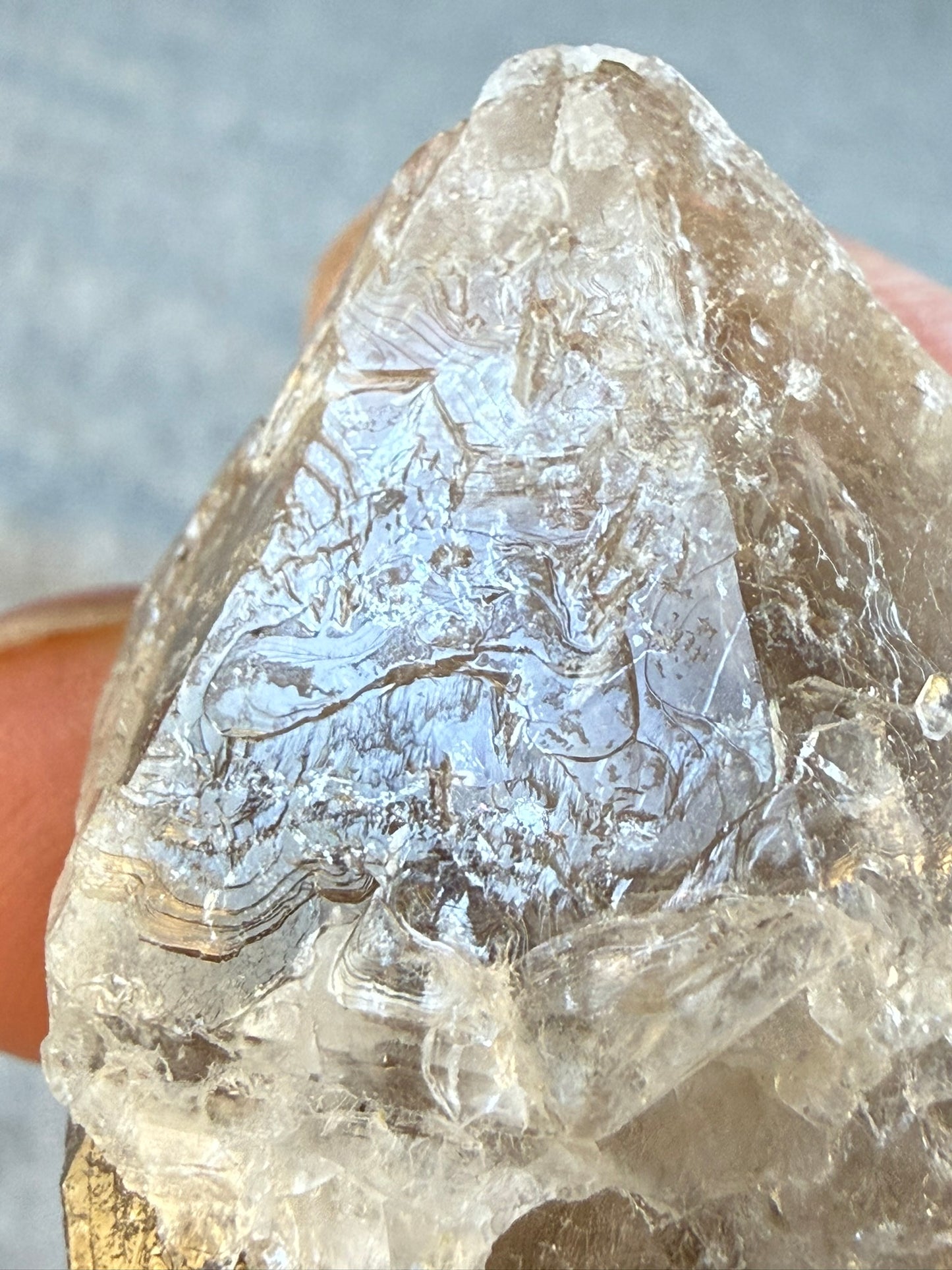 Elestial Smoky Quartz with Biotite #003 Brazil