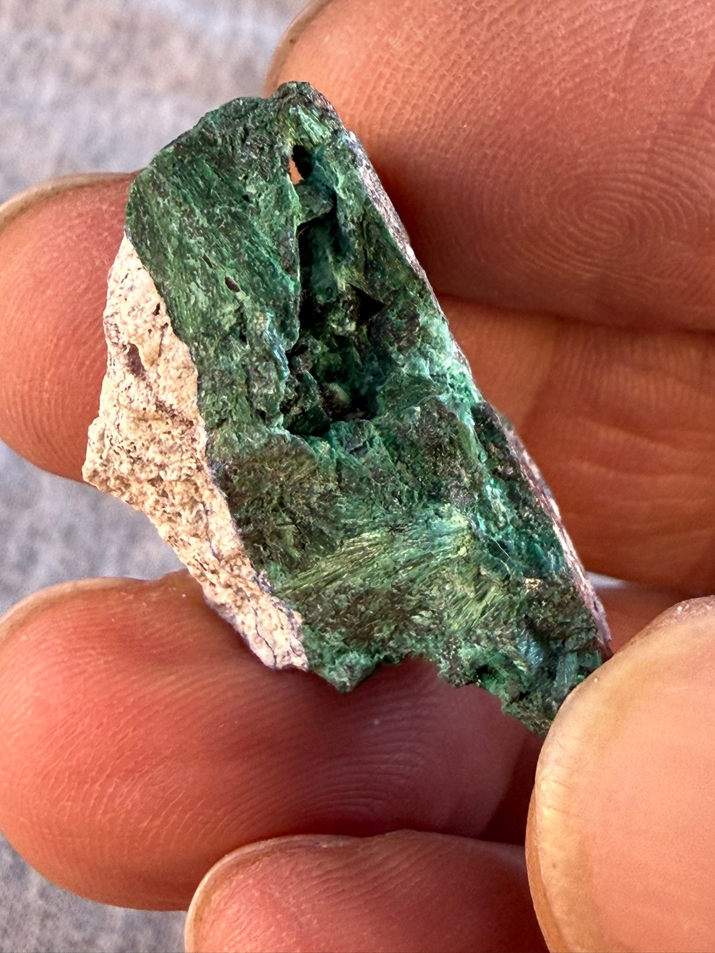 Chatoyant Malachite Milpillas Mine Mexico #001