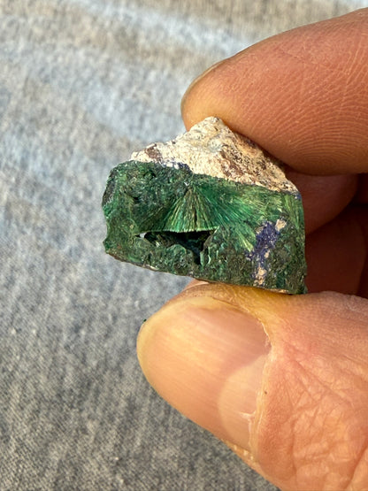 Chatoyant Malachite Milpillas Mine Mexico #001