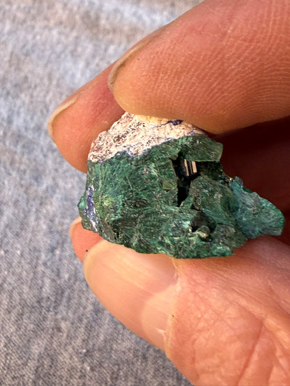 Chatoyant Malachite Milpillas Mine Mexico #001