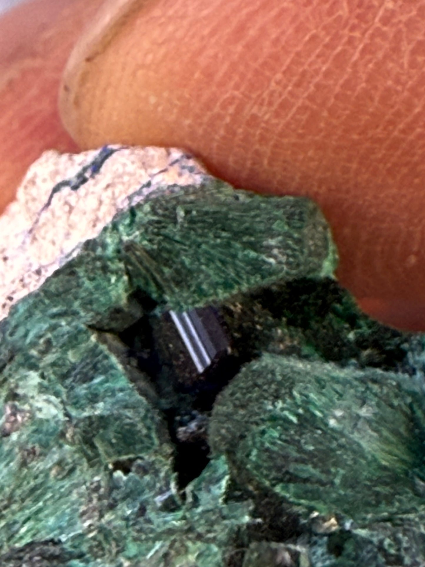 Chatoyant Malachite Milpillas Mine Mexico #001