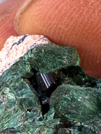 Chatoyant Malachite Milpillas Mine Mexico #001
