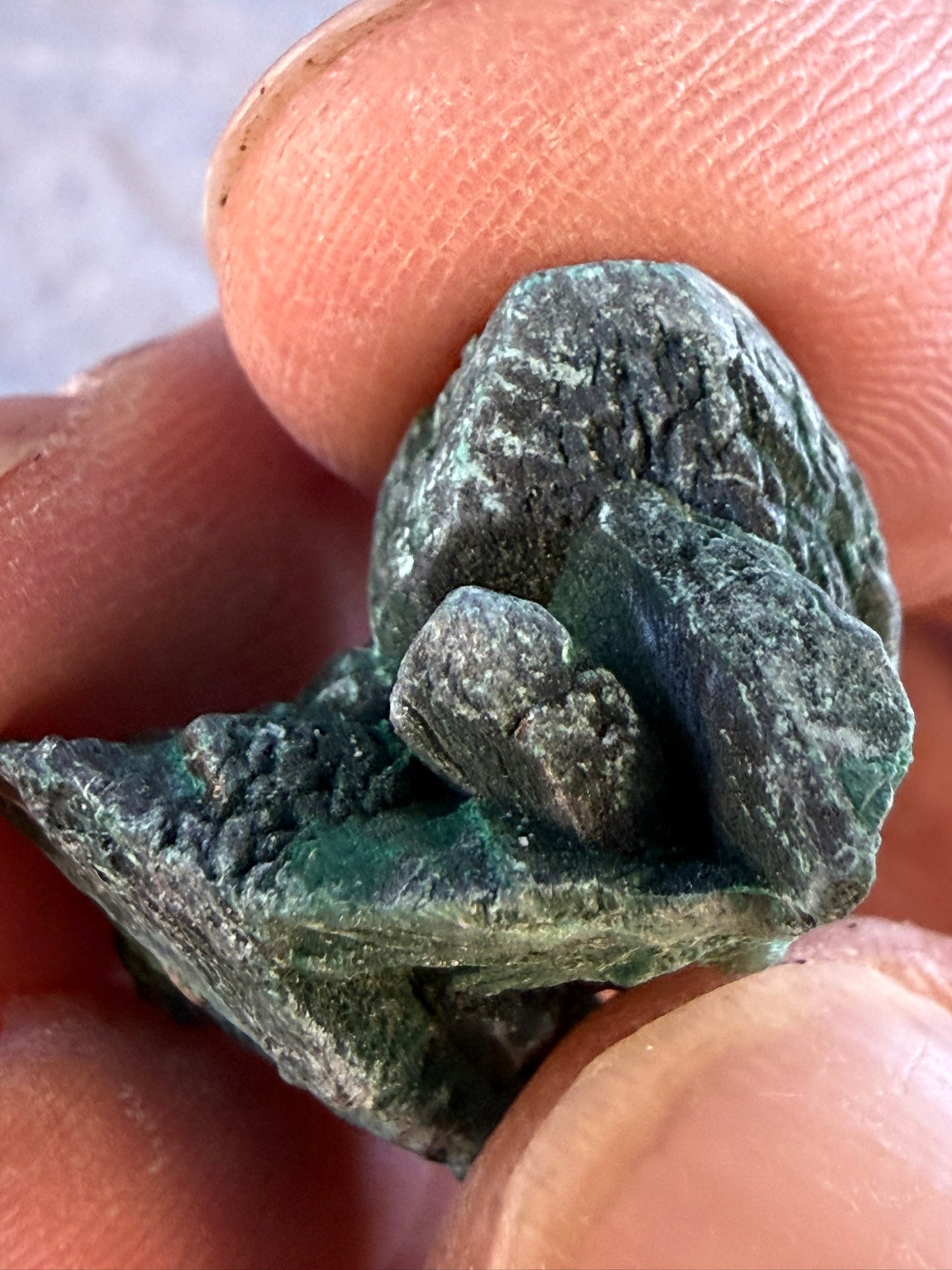 Malachite Pseudomorph after Azurite Mexico #002