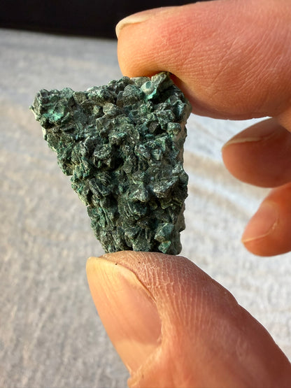 Botryoidal Malachite with Azurite Pseudomorphs #003