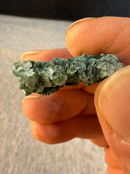 Botryoidal Malachite with Azurite Pseudomorphs #003
