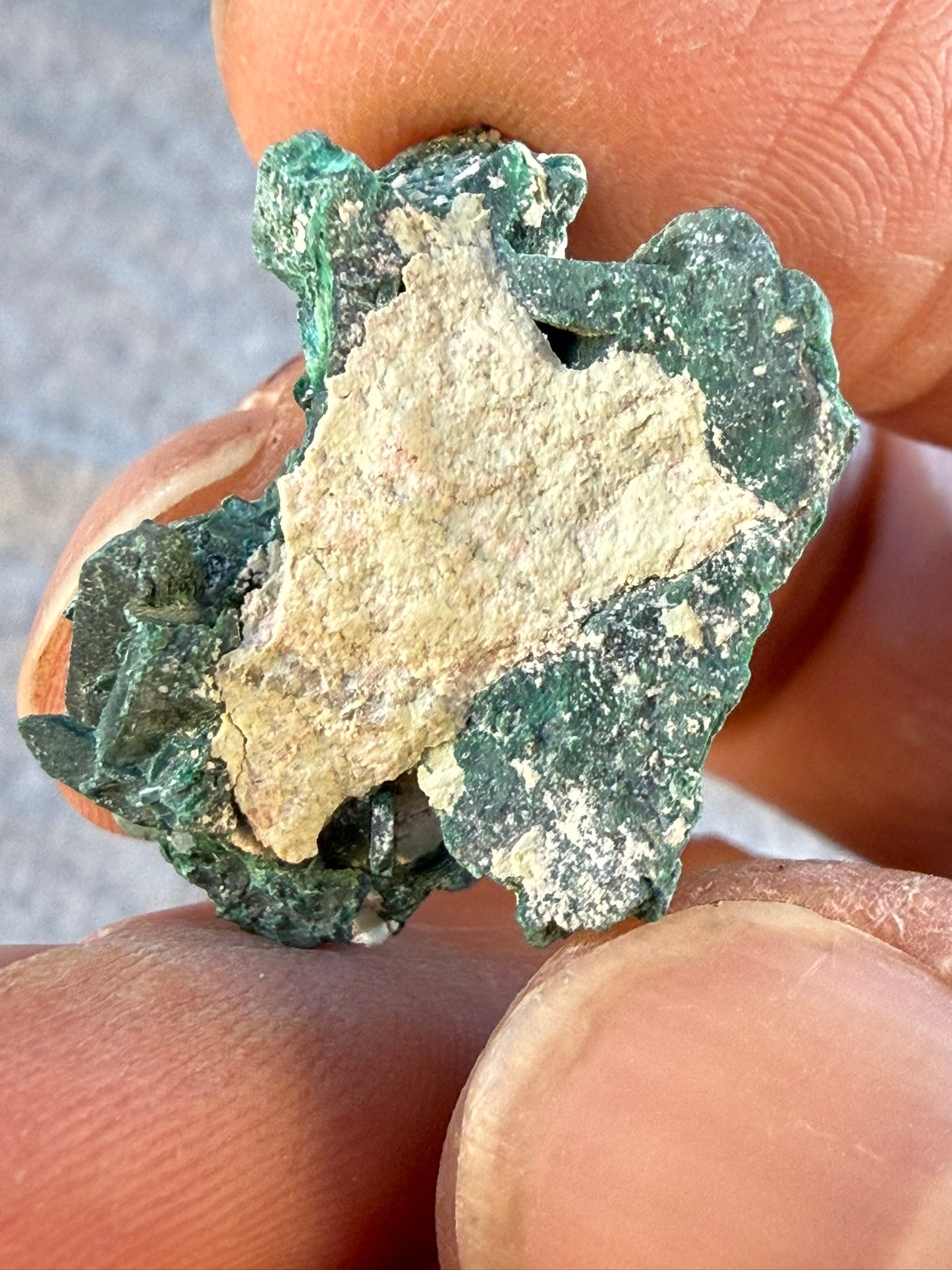 Chatoyant Malachite Pseudomorph after Azurite #005