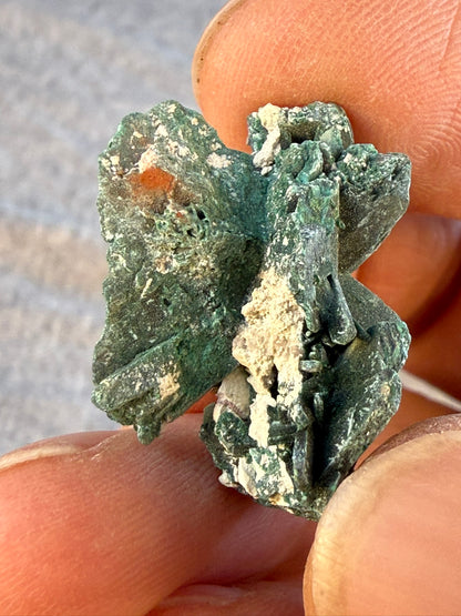Chatoyant Malachite Pseudomorph after Azurite #005