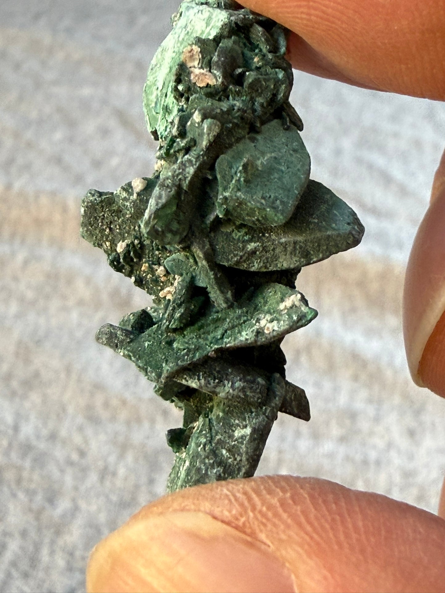 Malachite Pseudomorph after Azurite Cluster Mexico #006