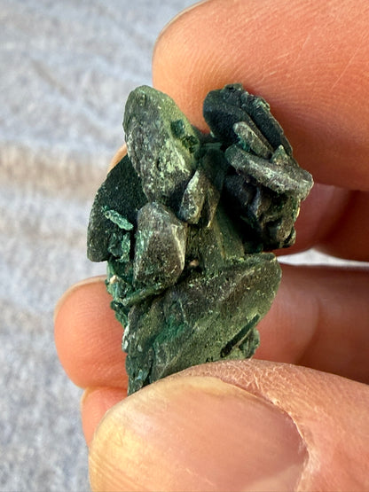 Velvet Chatoyant Malachite after Azurite #007