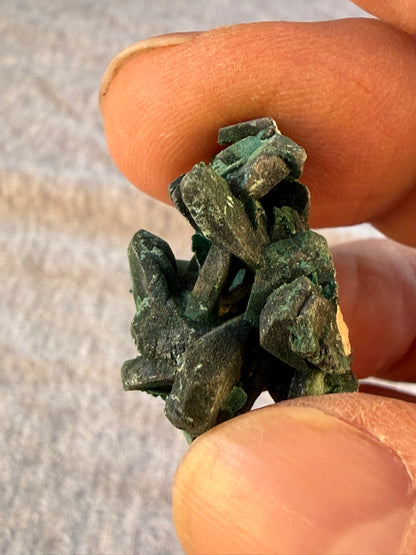 Velvet Chatoyant Malachite after Azurite #007