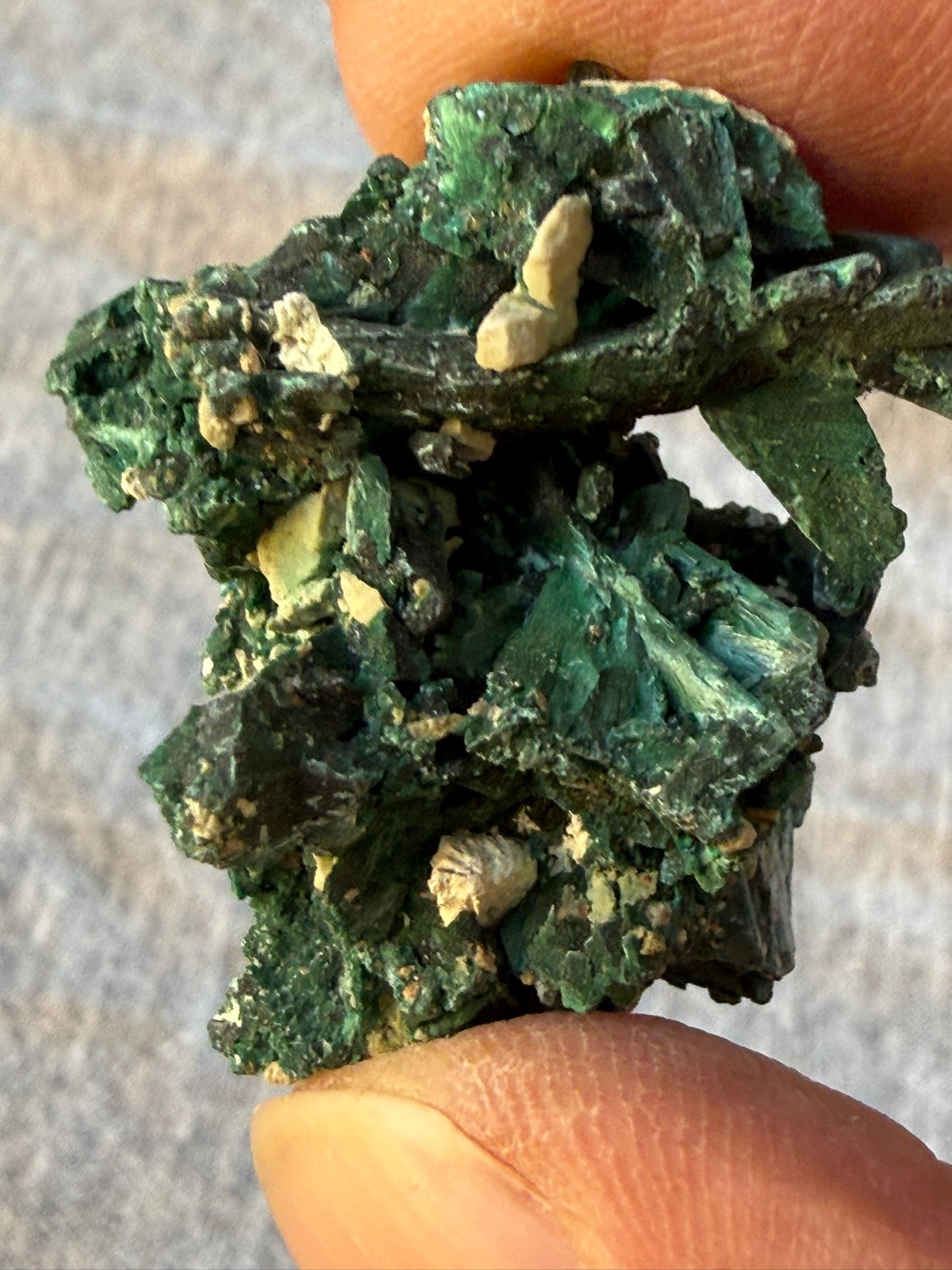 Boxy Malachite Pseudomorph after Azurite #008