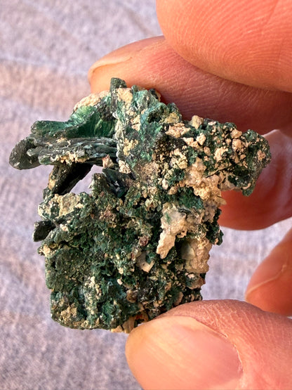 Boxy Malachite Pseudomorph after Azurite #008