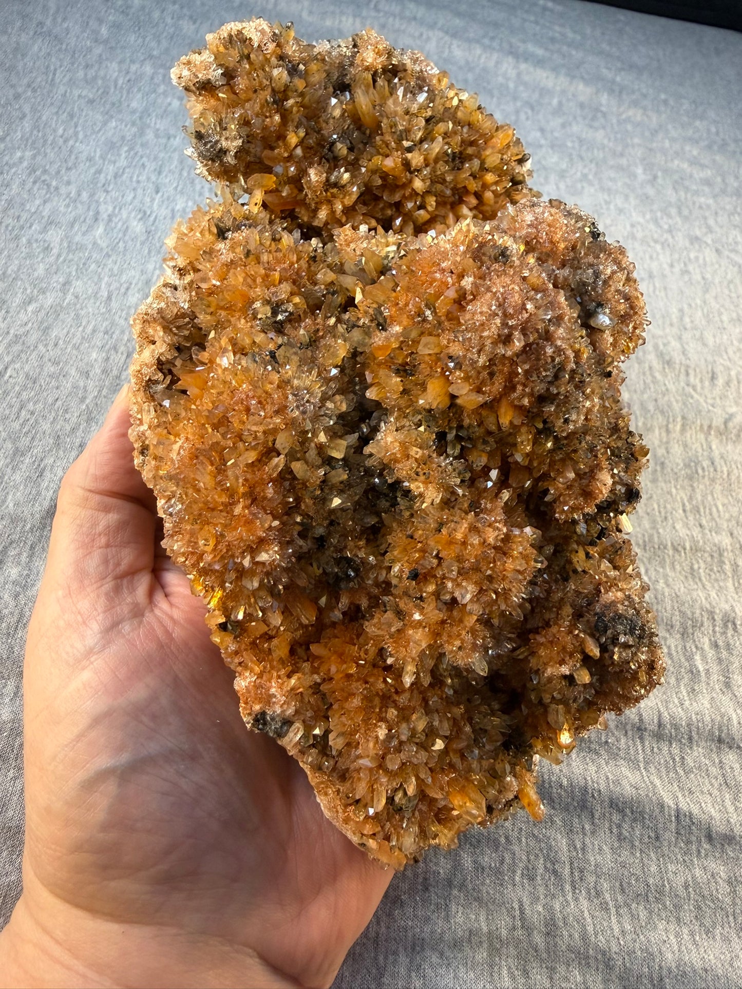 Creedite with Fluorite Crystal Cluster #011