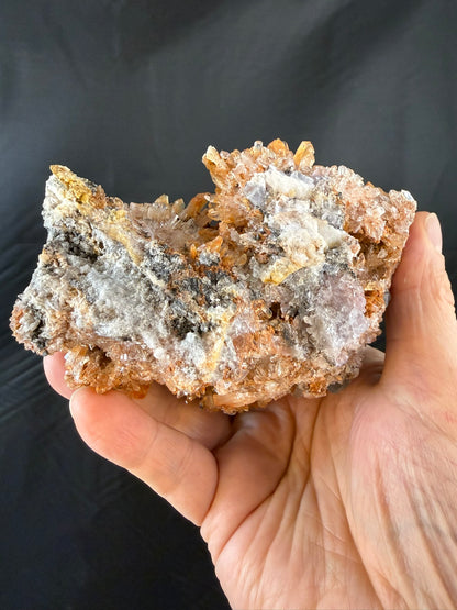 Creedite with Fluorite Crystal Cluster #012