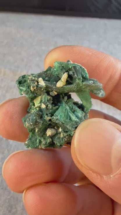 Boxy Malachite Pseudomorph after Azurite #008