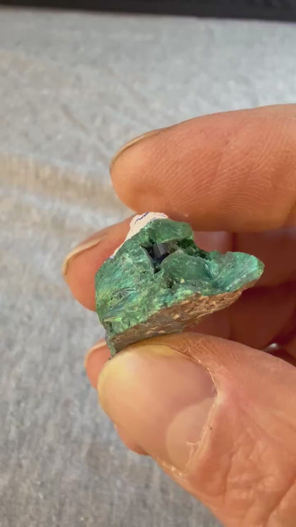 Chatoyant Malachite Milpillas Mine Mexico #001