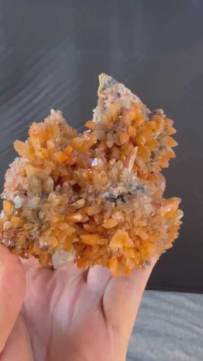 Creedite with Fluorite Crystal Cluster #012