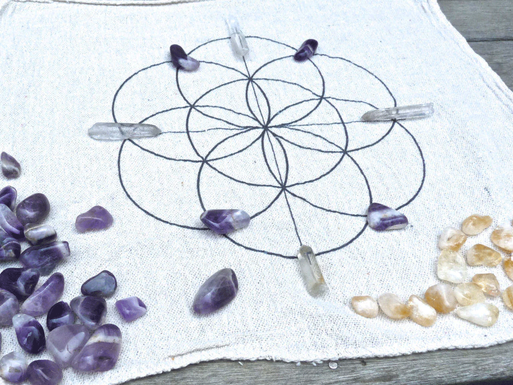 SEED OF LIFE- CRYSTAL GRID CLOTH