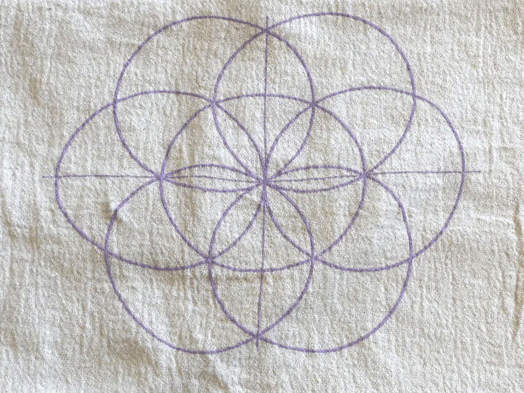 SEED OF LIFE- CRYSTAL GRID CLOTH