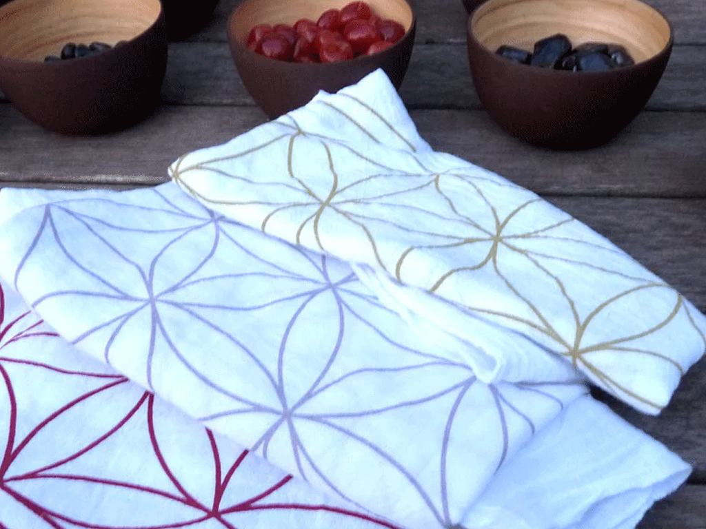 X-LARGE FLOWER OF LIFE - CRYSTAL GRID CLOTH